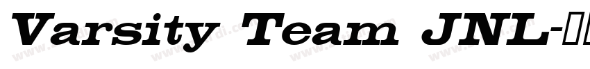 Varsity Team JNL字体转换